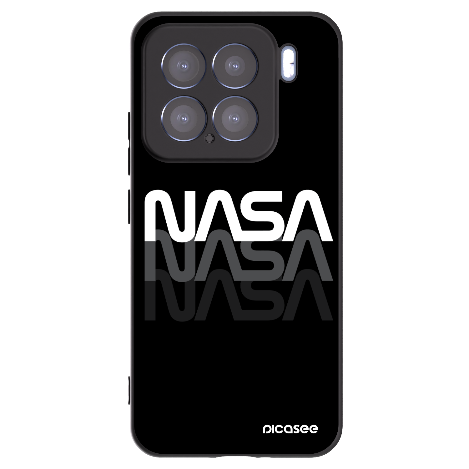 Picasee husă neagră din silicon pentru Xiaomi 15 - NASA Triple
