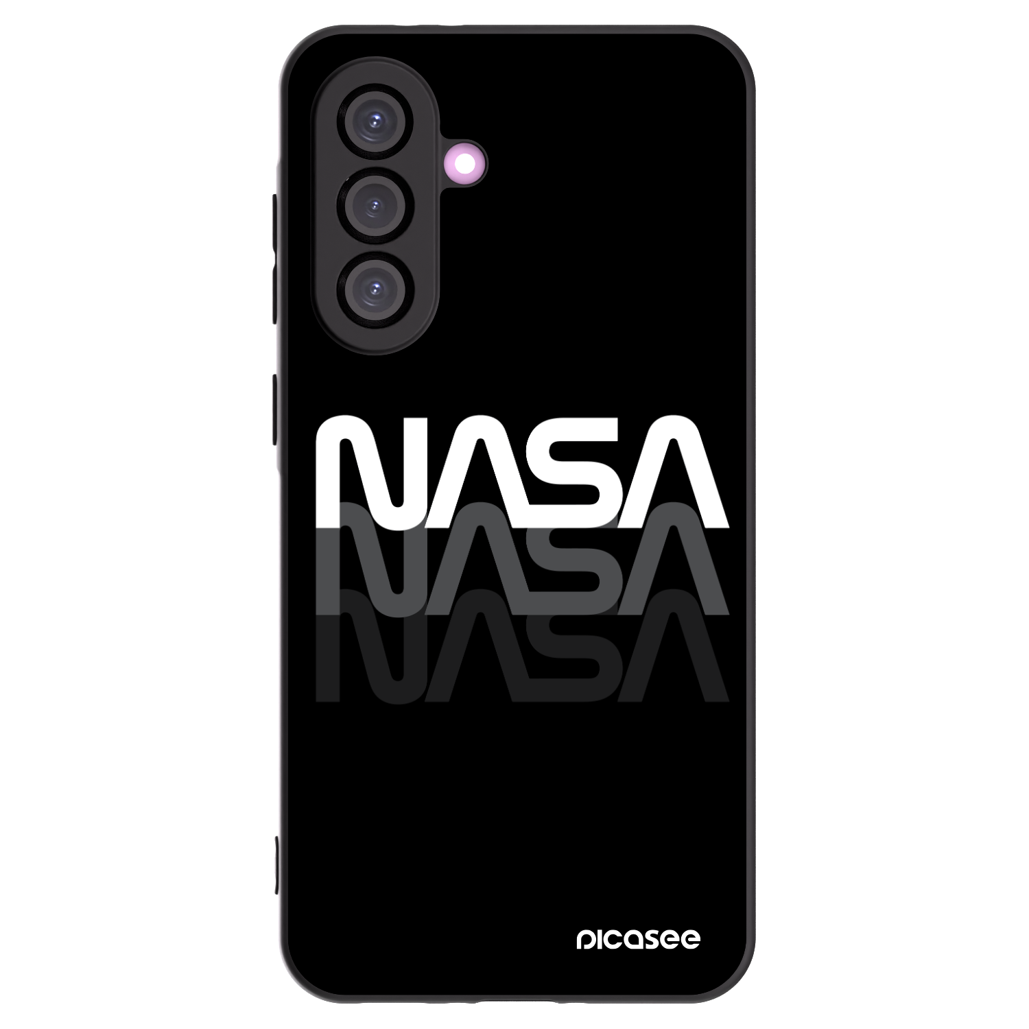 Picasee husă neagră din silicon pentru Samsung Galaxy A36 5G - NASA Triple