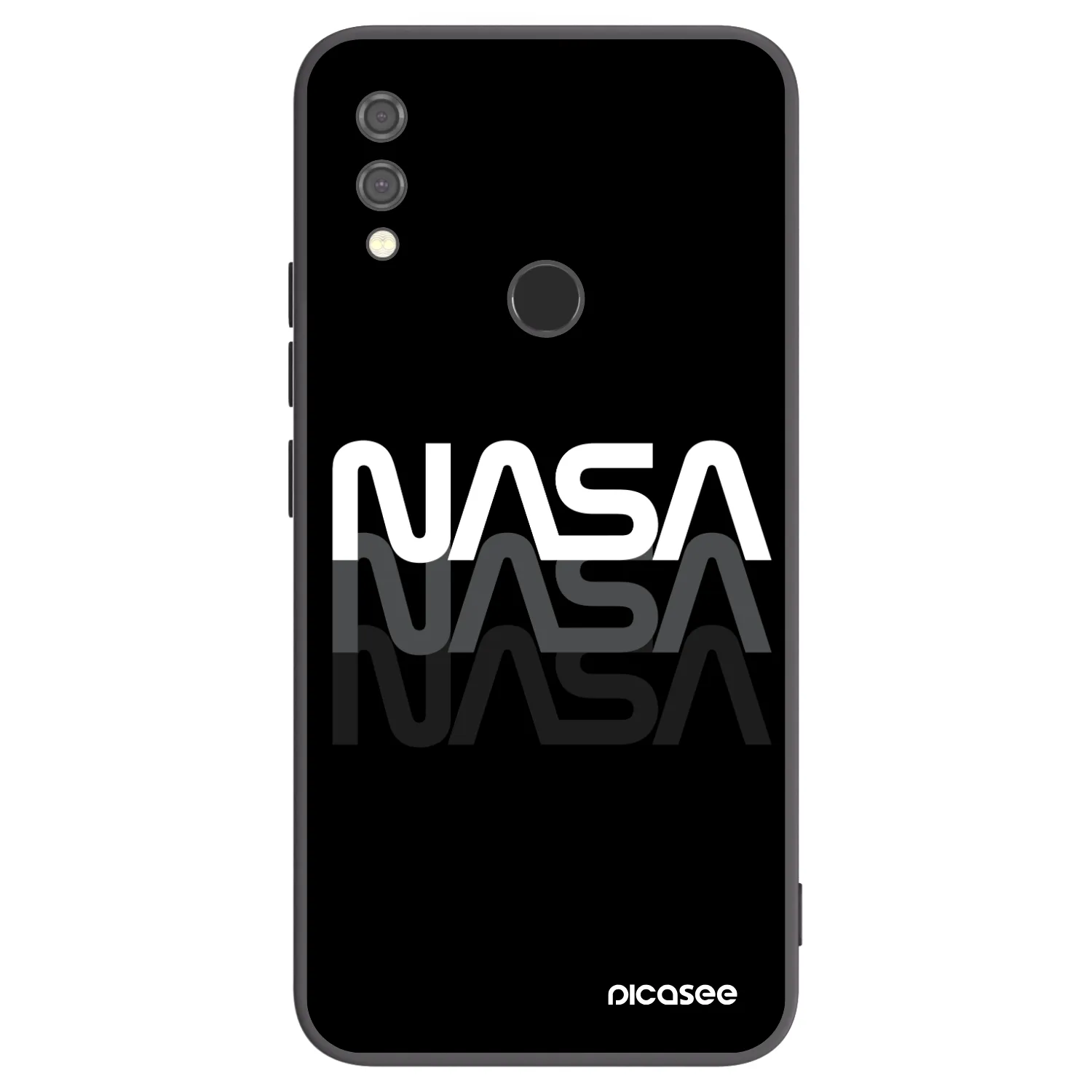 Picasee husă neagră din silicon pentru Xiaomi Redmi Note 7 - NASA Triple