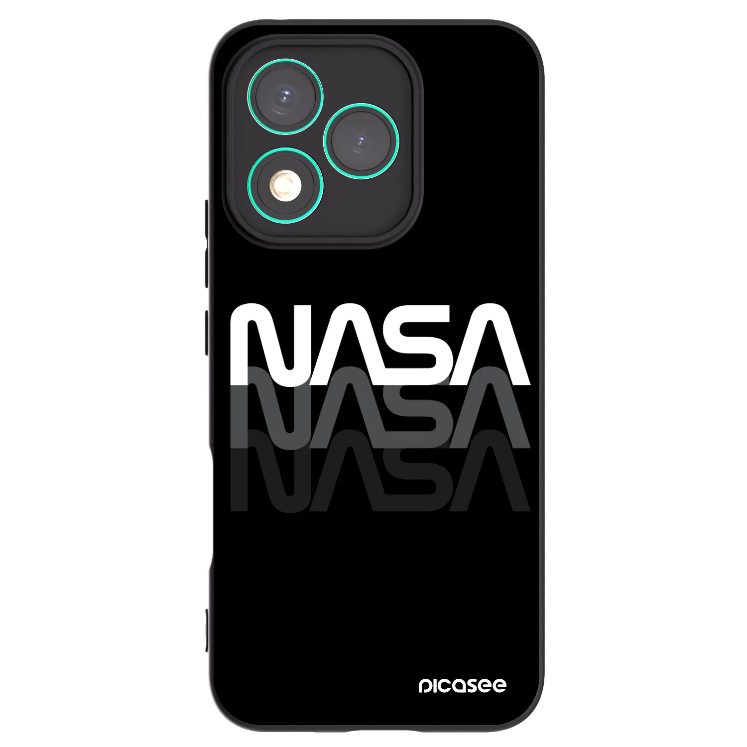 Picasee husă neagră din silicon pentru Honor 400 Lite 5G - NASA Triple