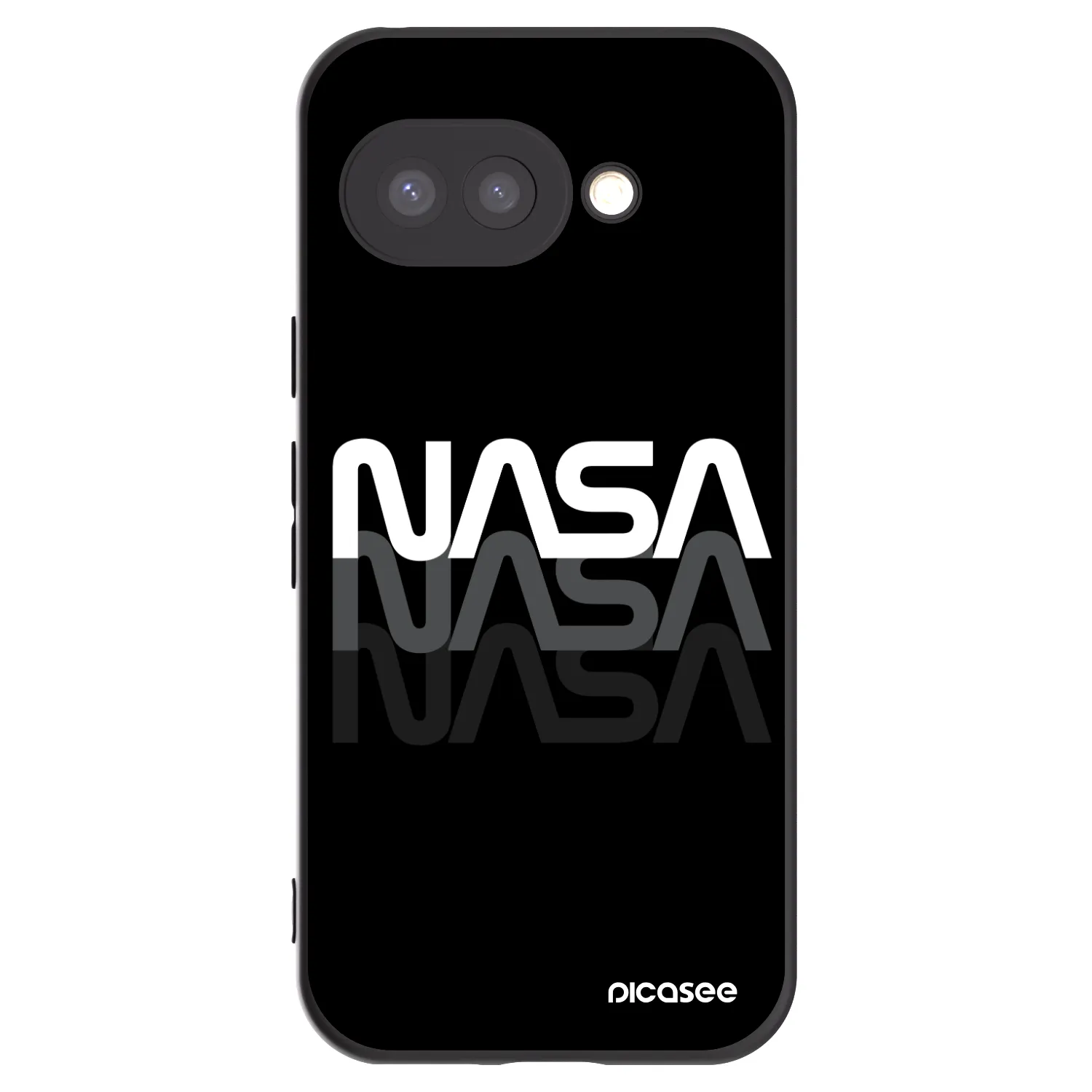 Picasee husă neagră din silicon pentru Google Pixel 9a - NASA Triple