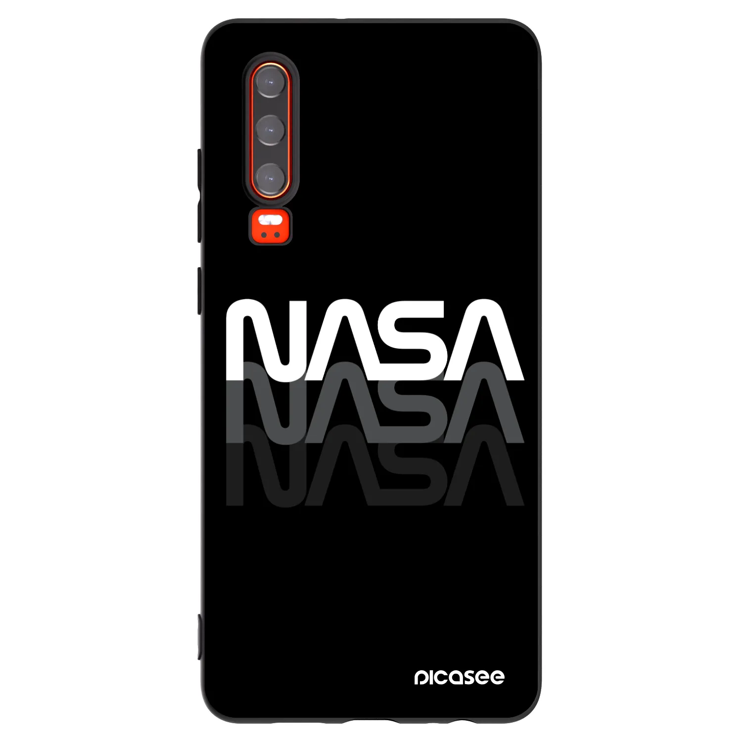 Picasee husă neagră din silicon pentru Huawei P30 - NASA Triple