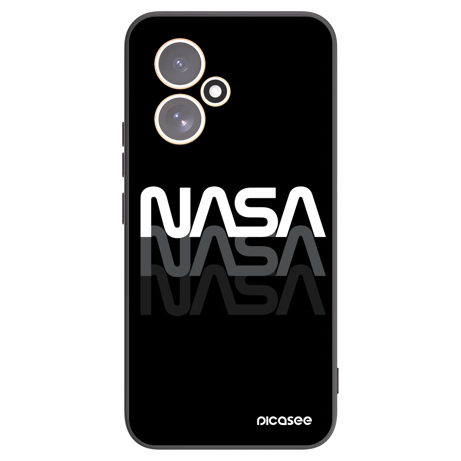 Picasee husă neagră din silicon pentru Honor 400 5G - NASA Triple