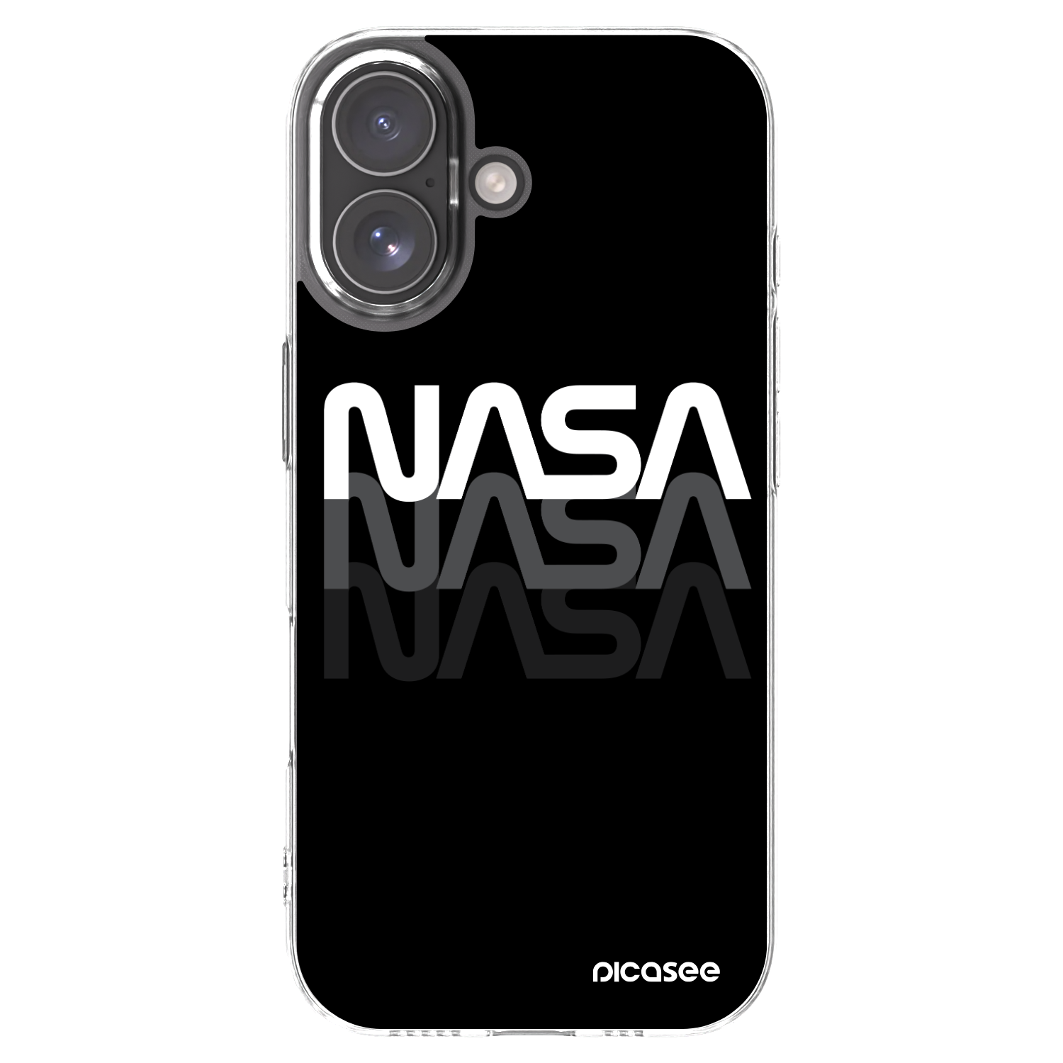 Picasee husă transparentă din silicon pentru Apple iPhone 17 - NASA Triple