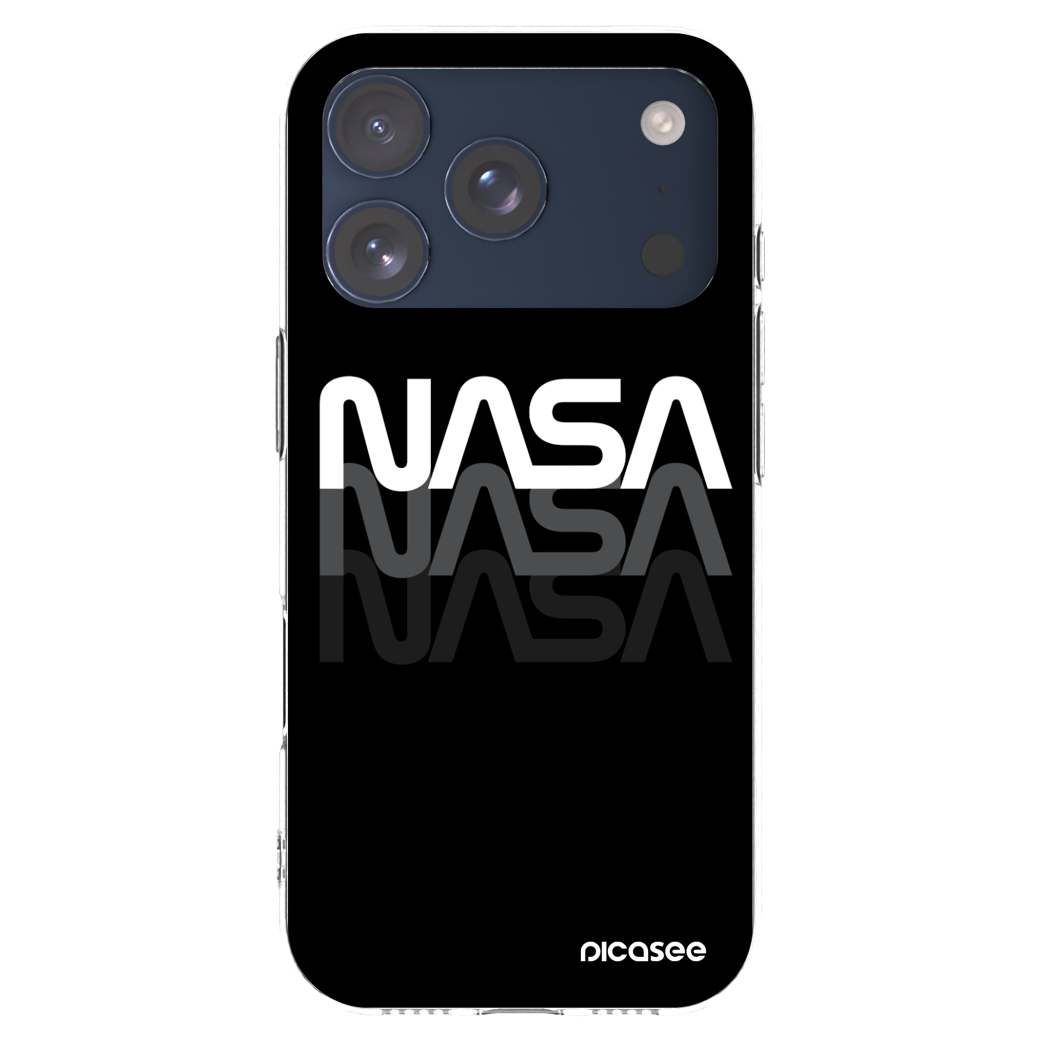 Picasee husă transparentă din silicon pentru Apple iPhone 17 Pro - NASA Triple