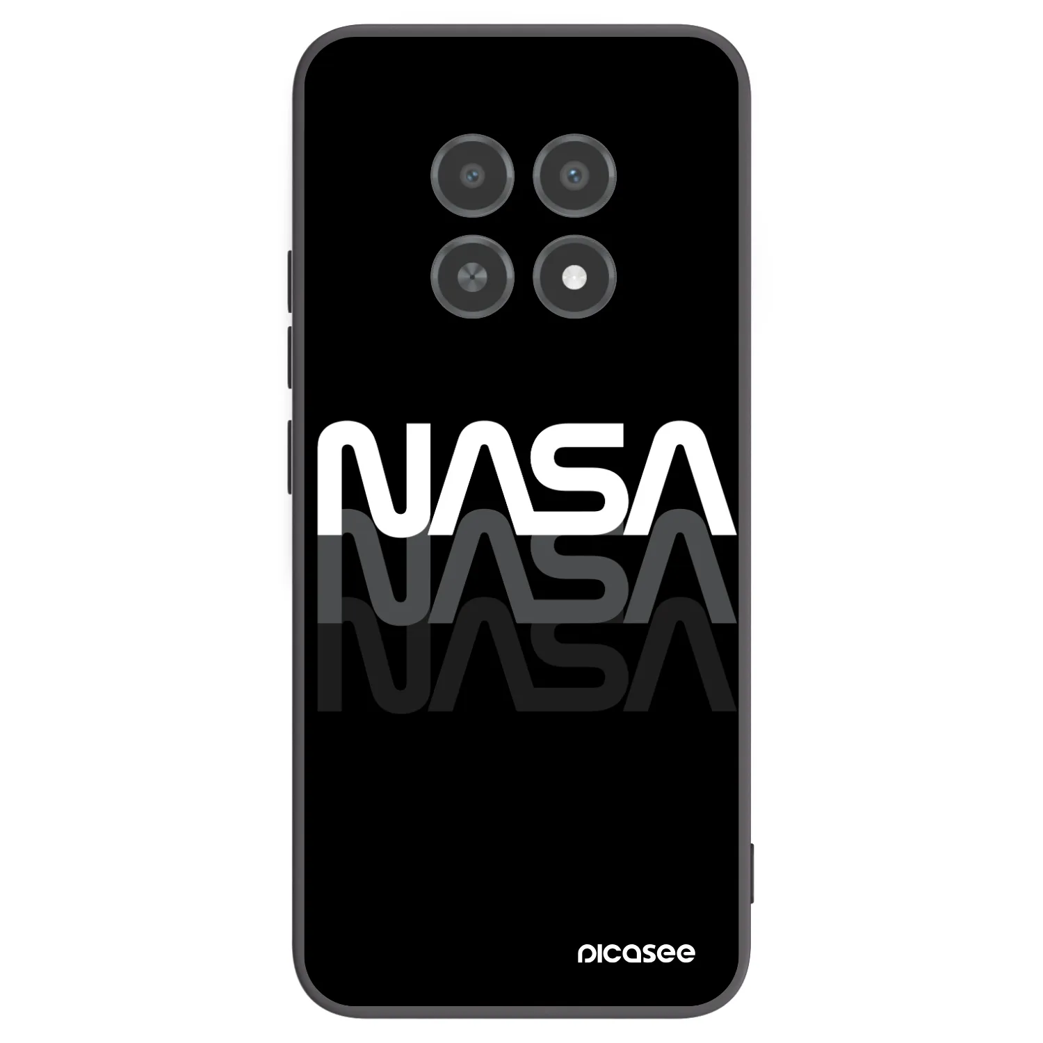 Picasee husă neagră din silicon pentru Realme 12X - NASA Triple