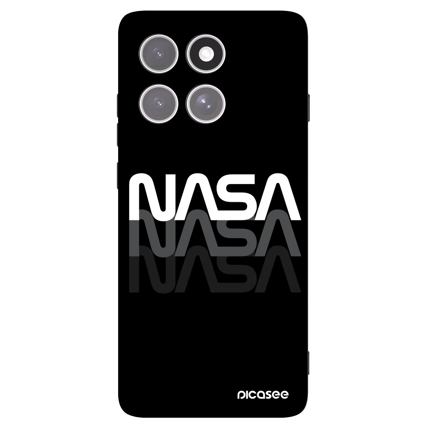 Picasee husă neagră din silicon pentru Motorola Edge 60 Pro - NASA Triple