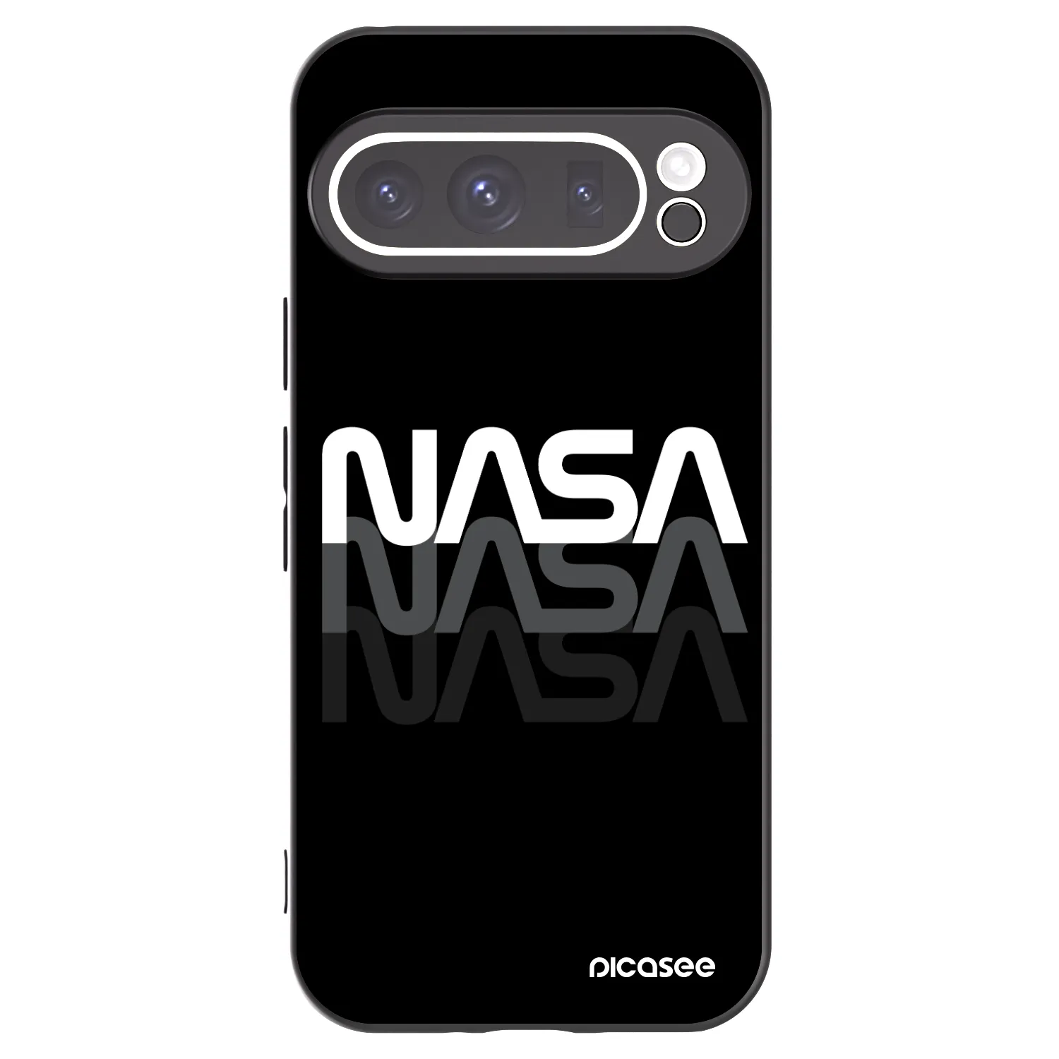 Picasee husă neagră din silicon pentru Google Pixel 9 Pro XL - NASA Triple