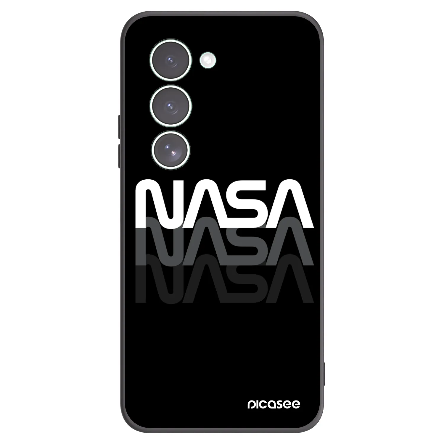Picasee husă neagră din silicon pentru Xiaomi Redmi 15 5G - NASA Triple