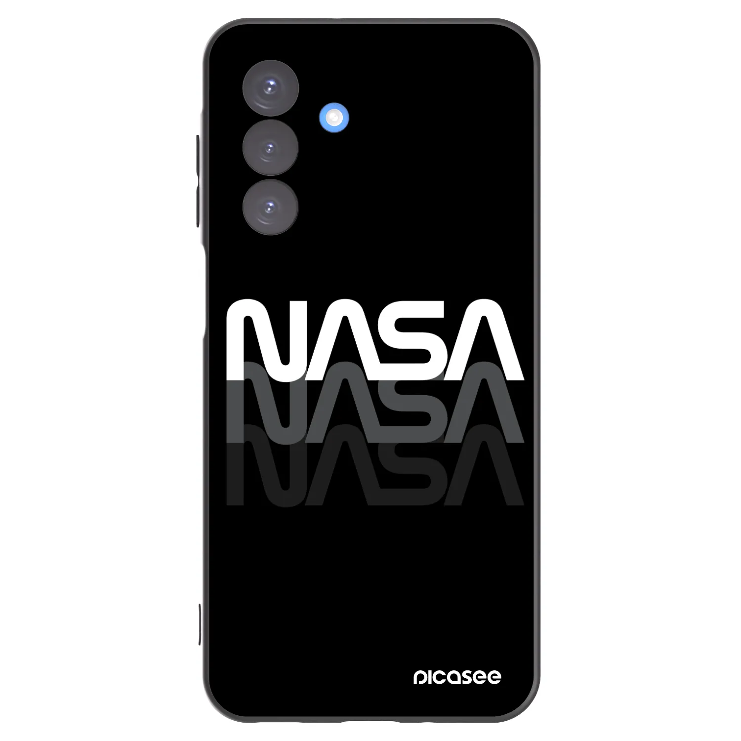 Picasee husă neagră din silicon pentru Samsung Galaxy A17 5G - NASA Triple