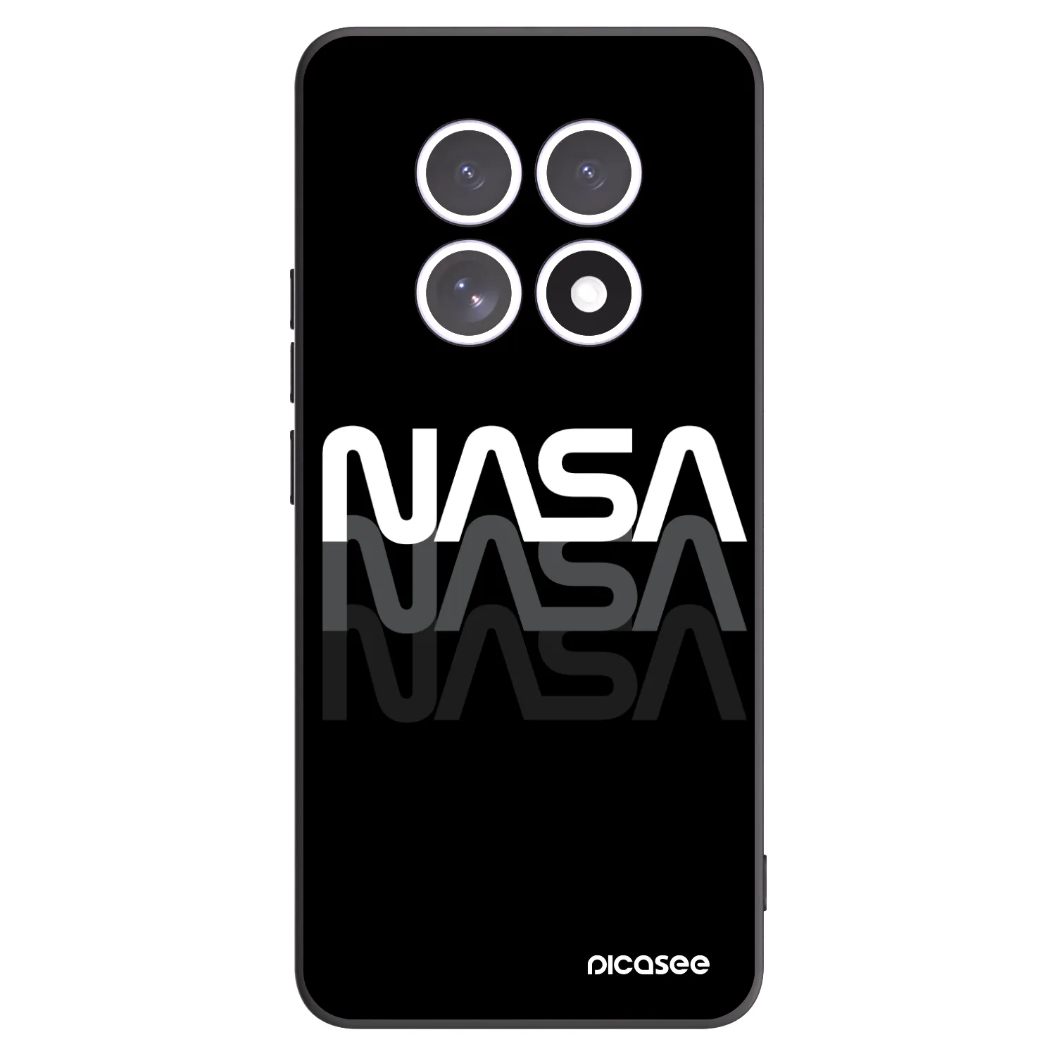 Picasee husă neagră din silicon pentru Xiaomi Redmi Note 15 - NASA Triple