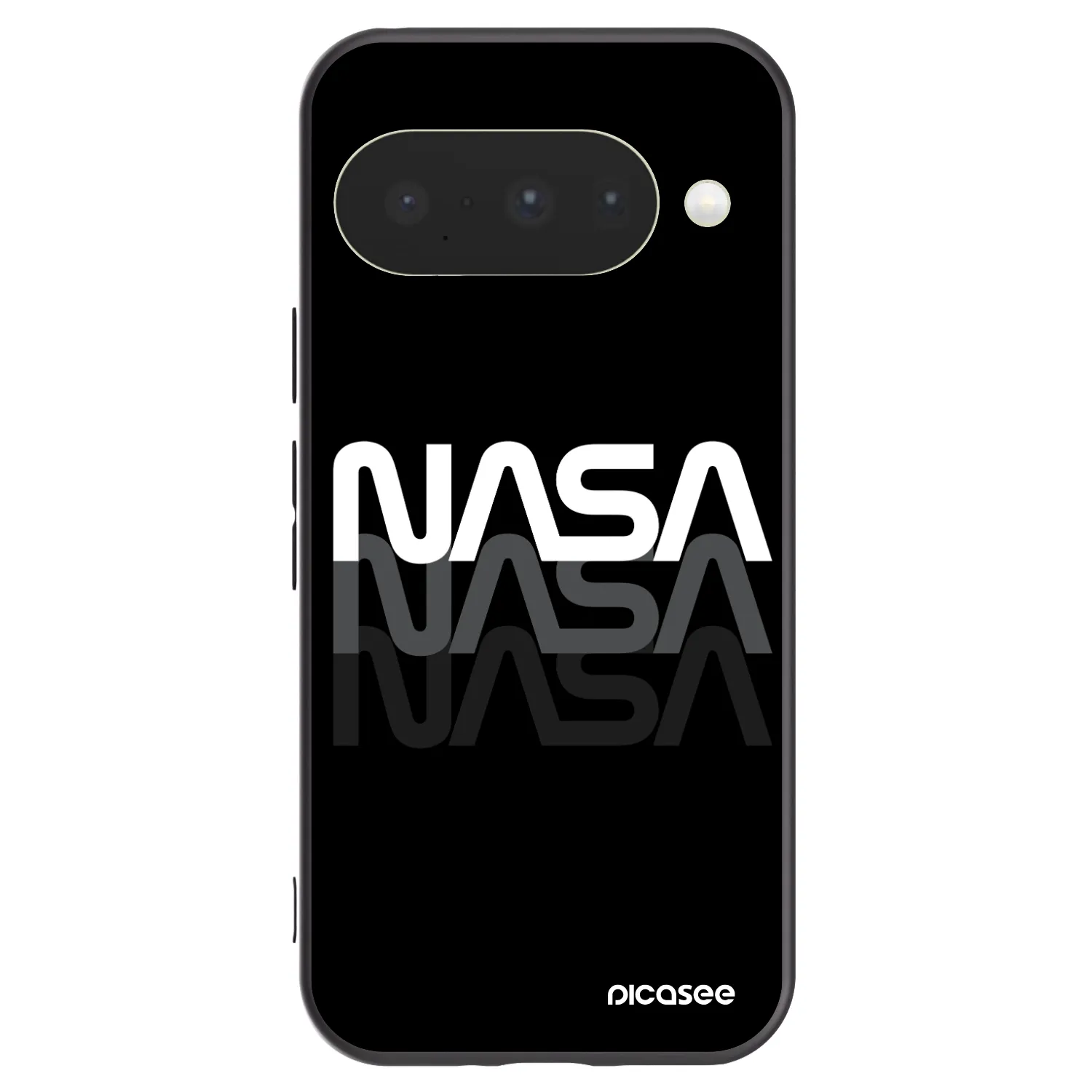 Picasee husă neagră din silicon pentru Google Pixel 10 - NASA Triple