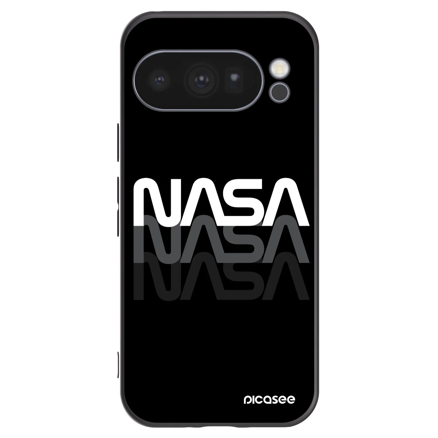 Picasee husă neagră din silicon pentru Google Pixel 10 Pro - NASA Triple