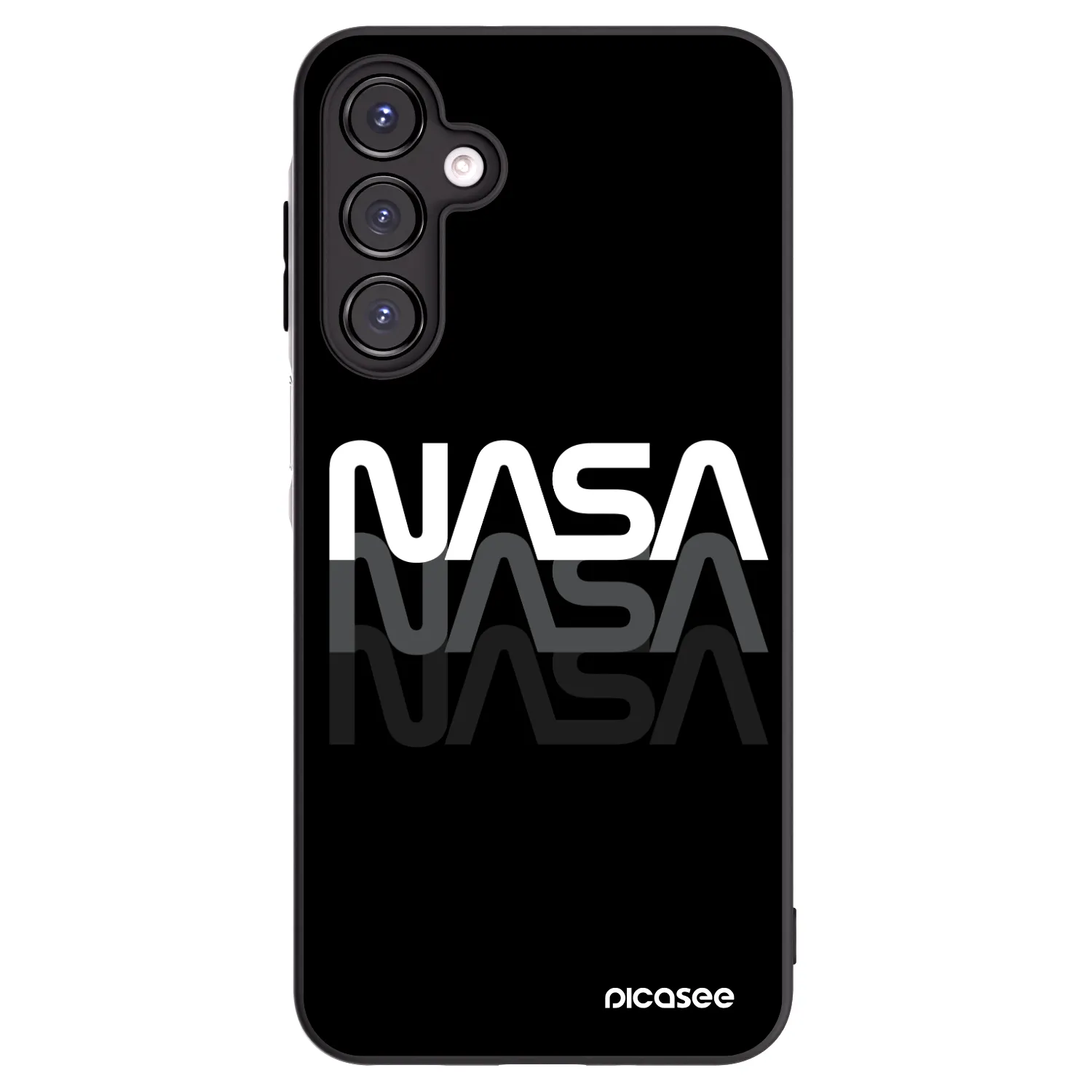 Picasee husă neagră din silicon pentru Samsung Galaxy A16 4G - NASA Triple