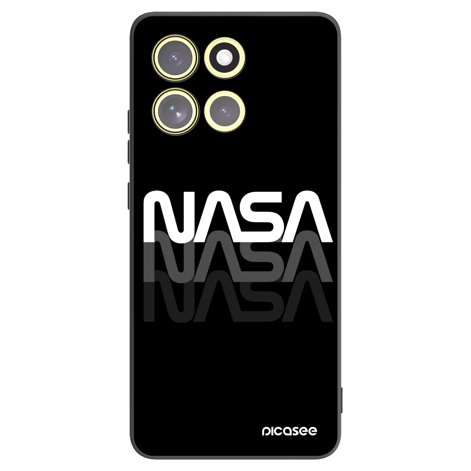 Picasee husă neagră din silicon pentru Motorola Moto G86 Power 5G - NASA Triple