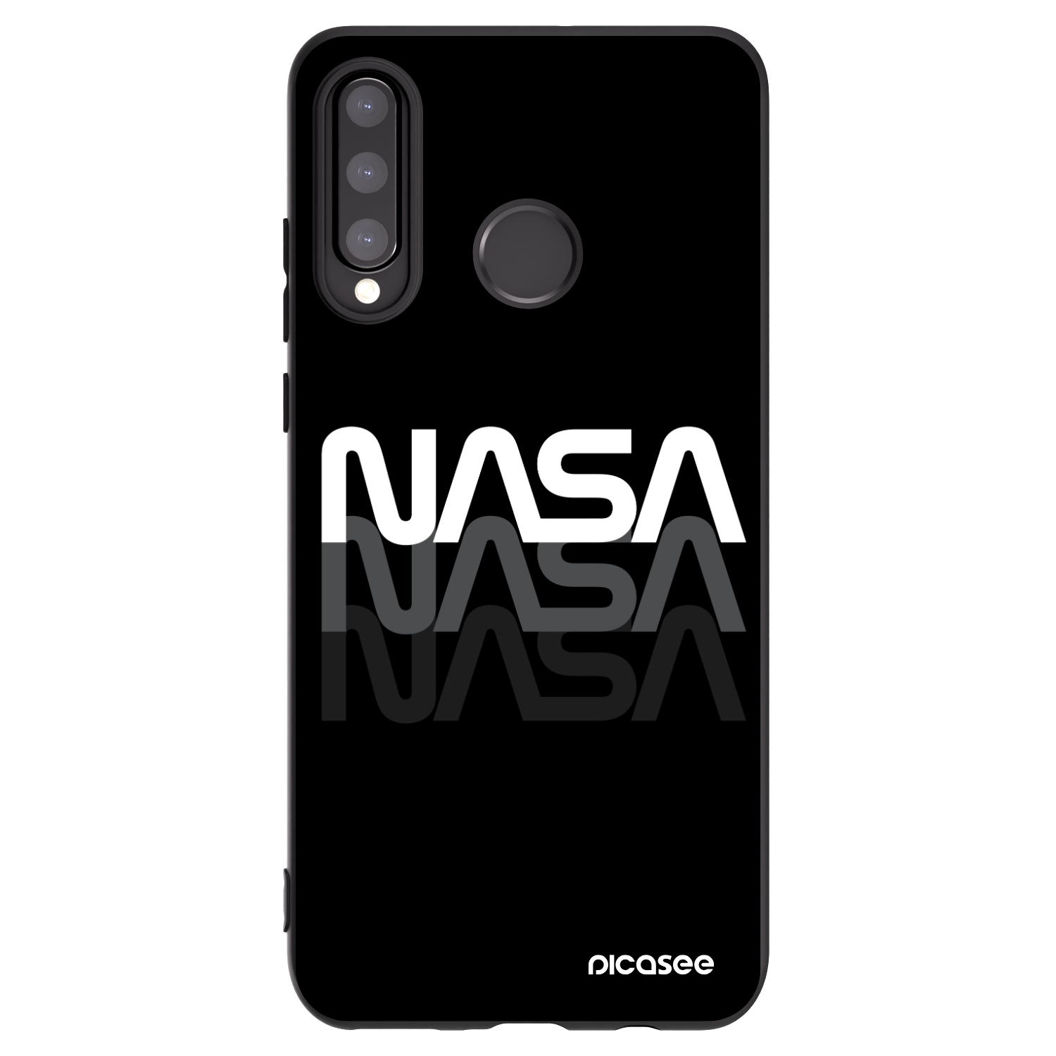 Picasee husă neagră din silicon pentru Huawei P30 Lite - NASA Triple