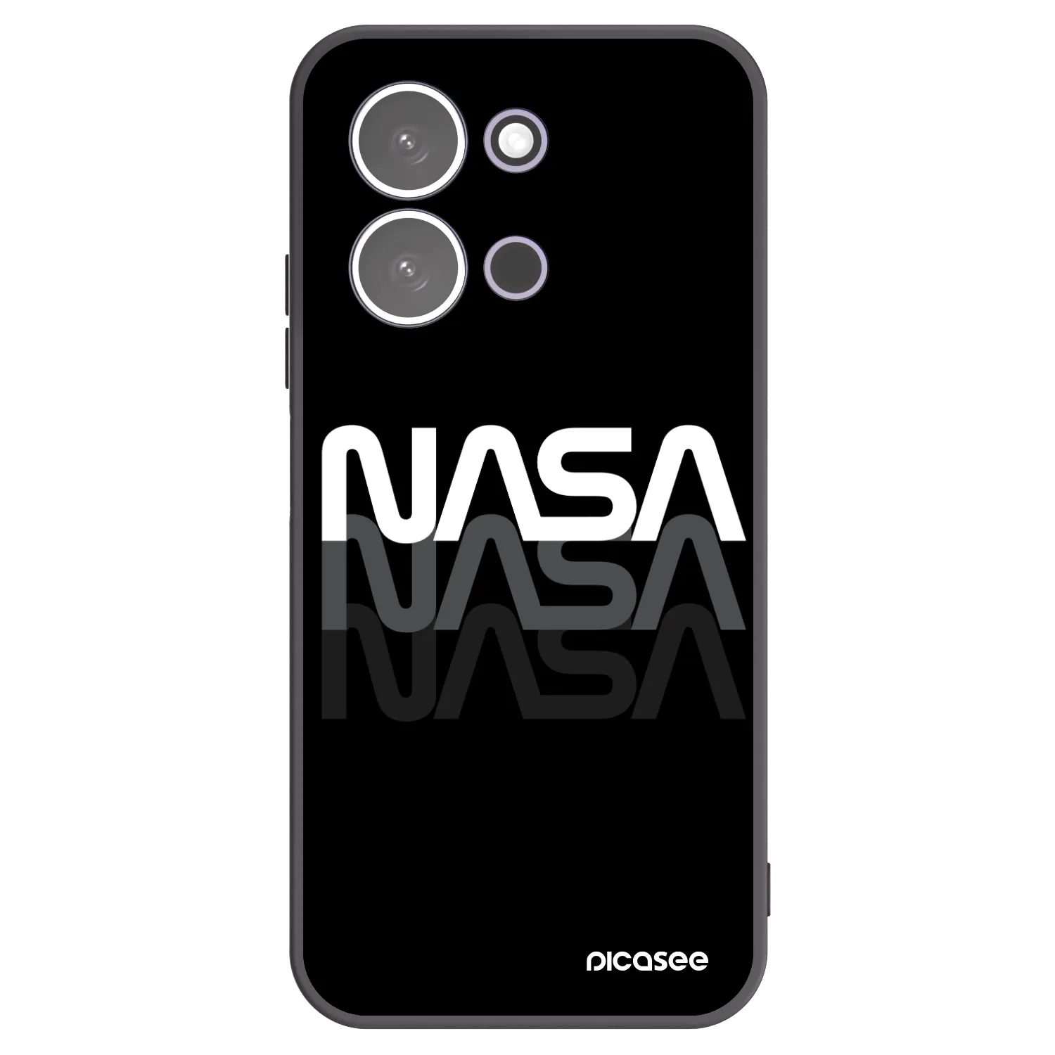 Picasee husă neagră din silicon pentru Xiaomi Redmi 15C 5G - NASA Triple