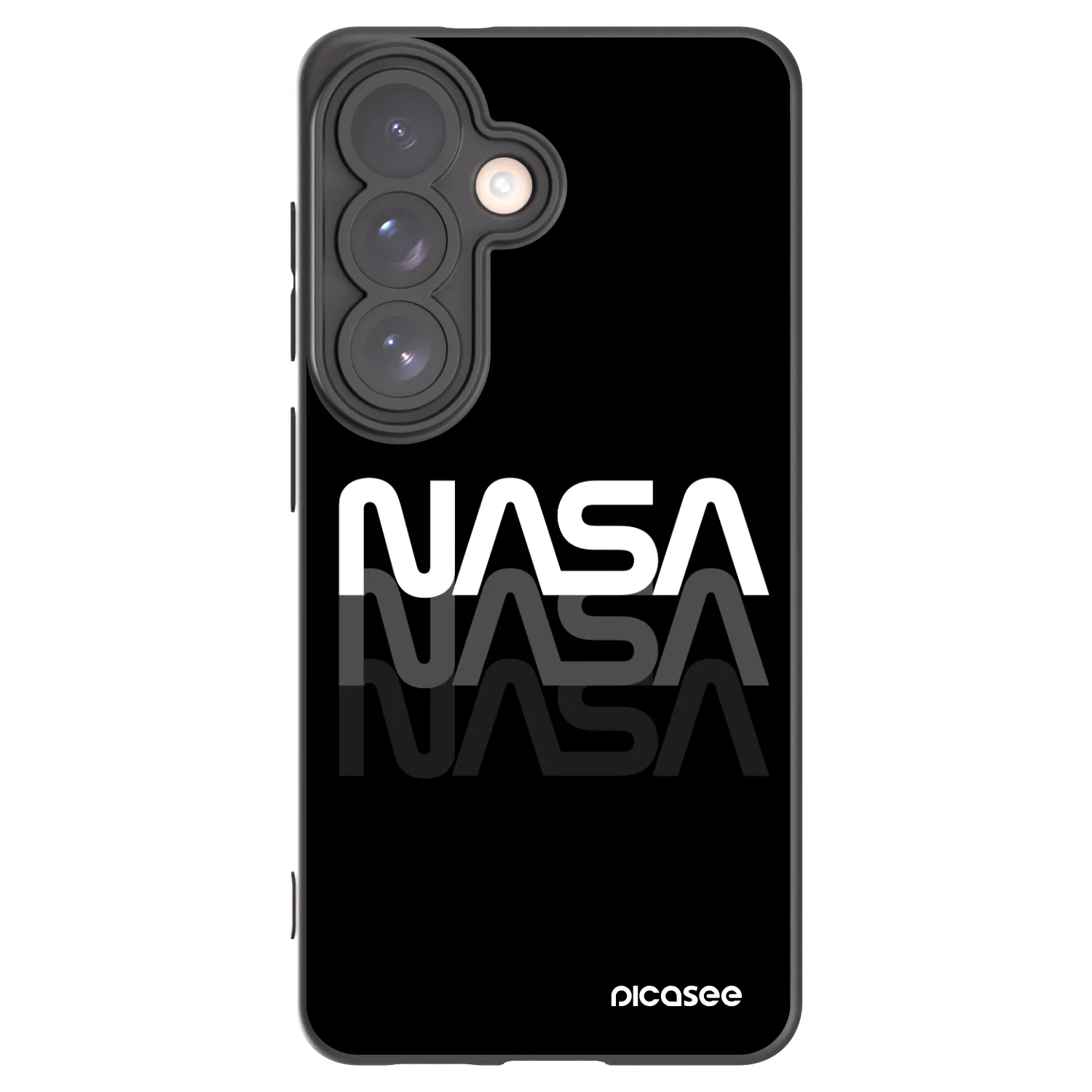 Picasee husă neagră din silicon pentru Samsung Galaxy S26 - NASA Triple