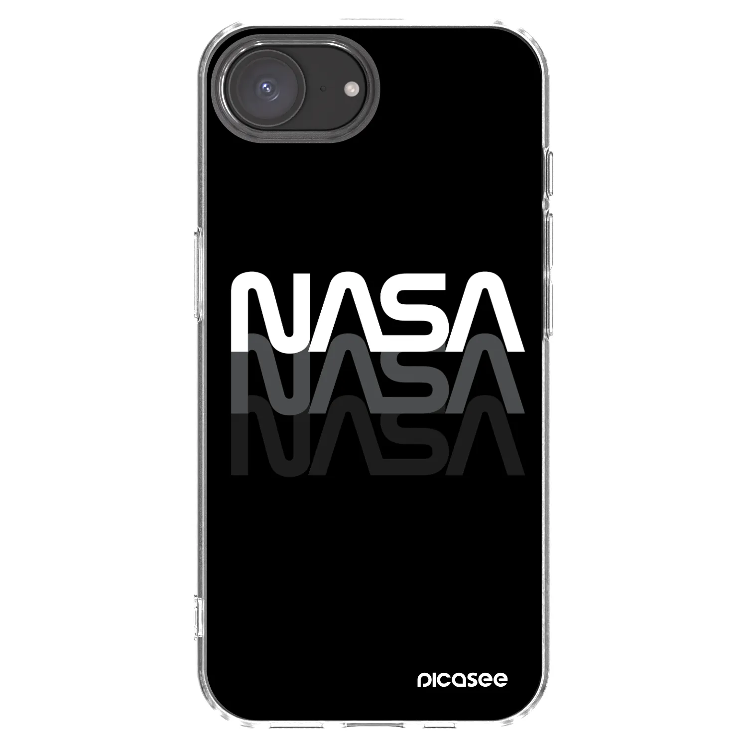 Picasee husă transparentă din silicon pentru Apple iPhone 17e - NASA Triple