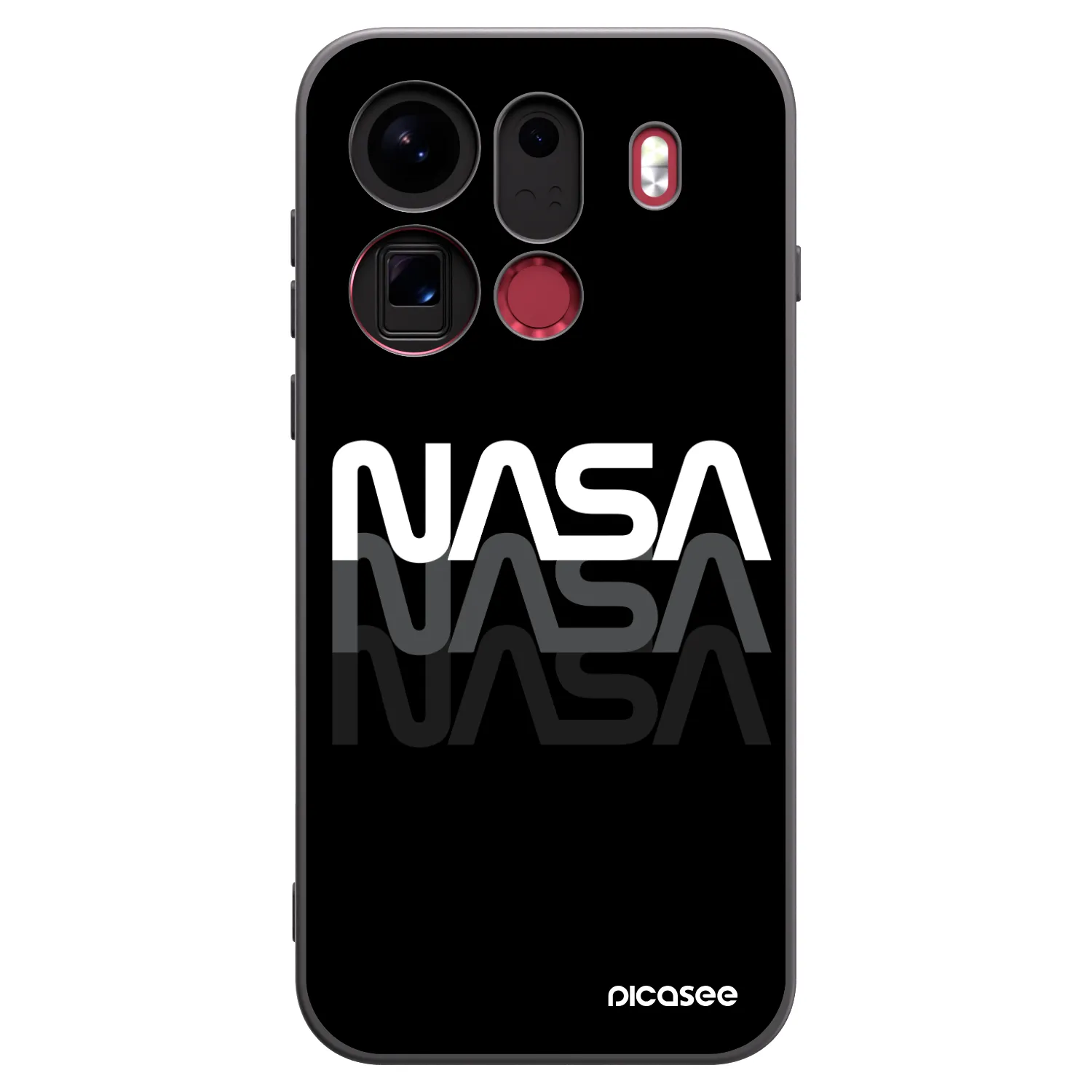 Picasee husă neagră din silicon pentru OPPO Find X9 Pro - NASA Triple