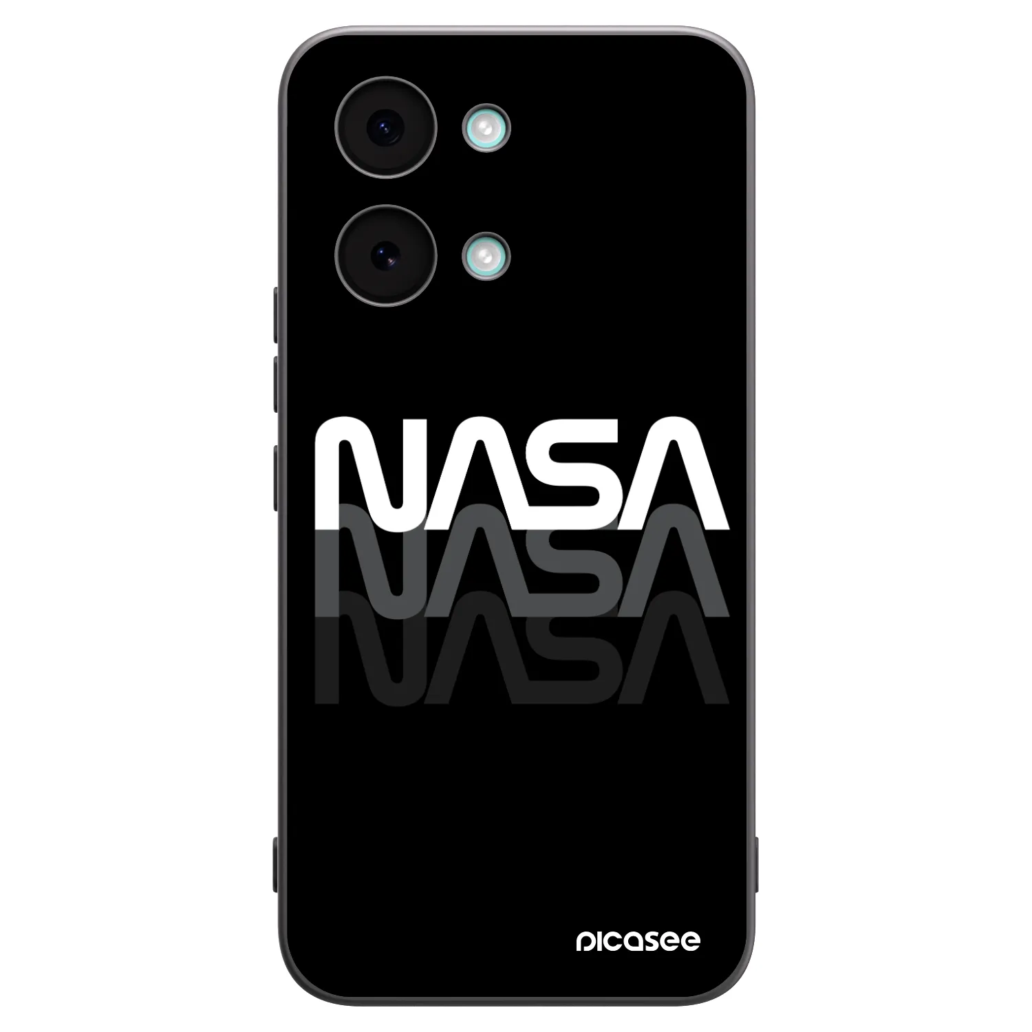 Picasee husă neagră din silicon pentru Xiaomi Poco X8 Pro Max - NASA Triple