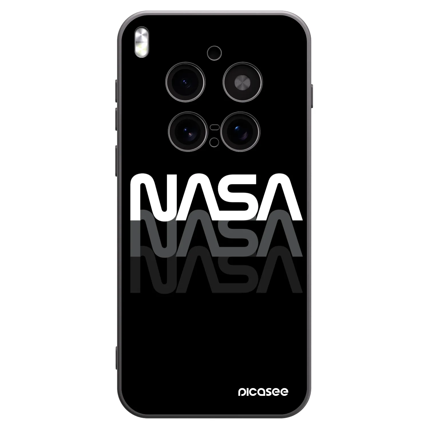 Picasee husă neagră din silicon pentru Vivo X300 Pro - NASA Triple