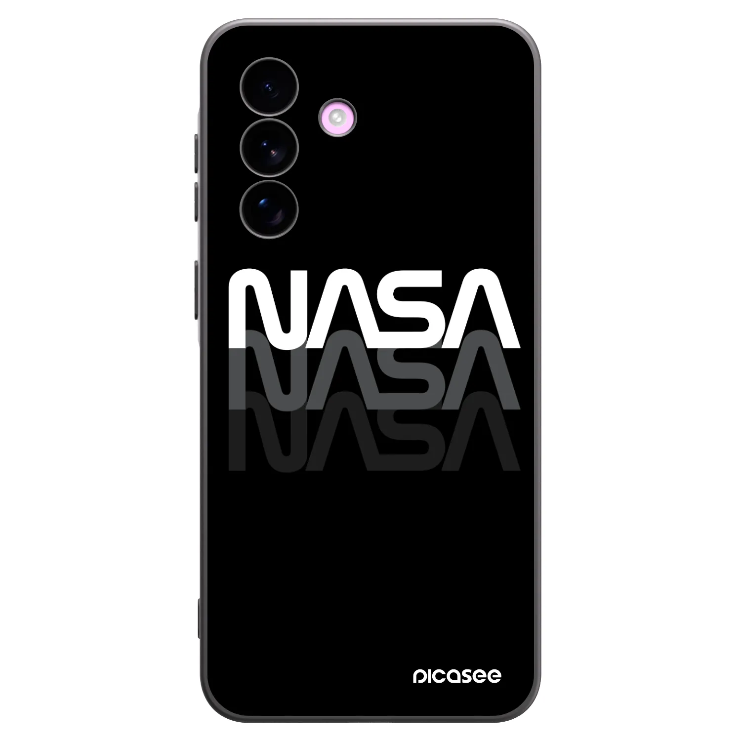 Picasee husă neagră din silicon pentru Samsung Galaxy A57 5G - NASA Triple
