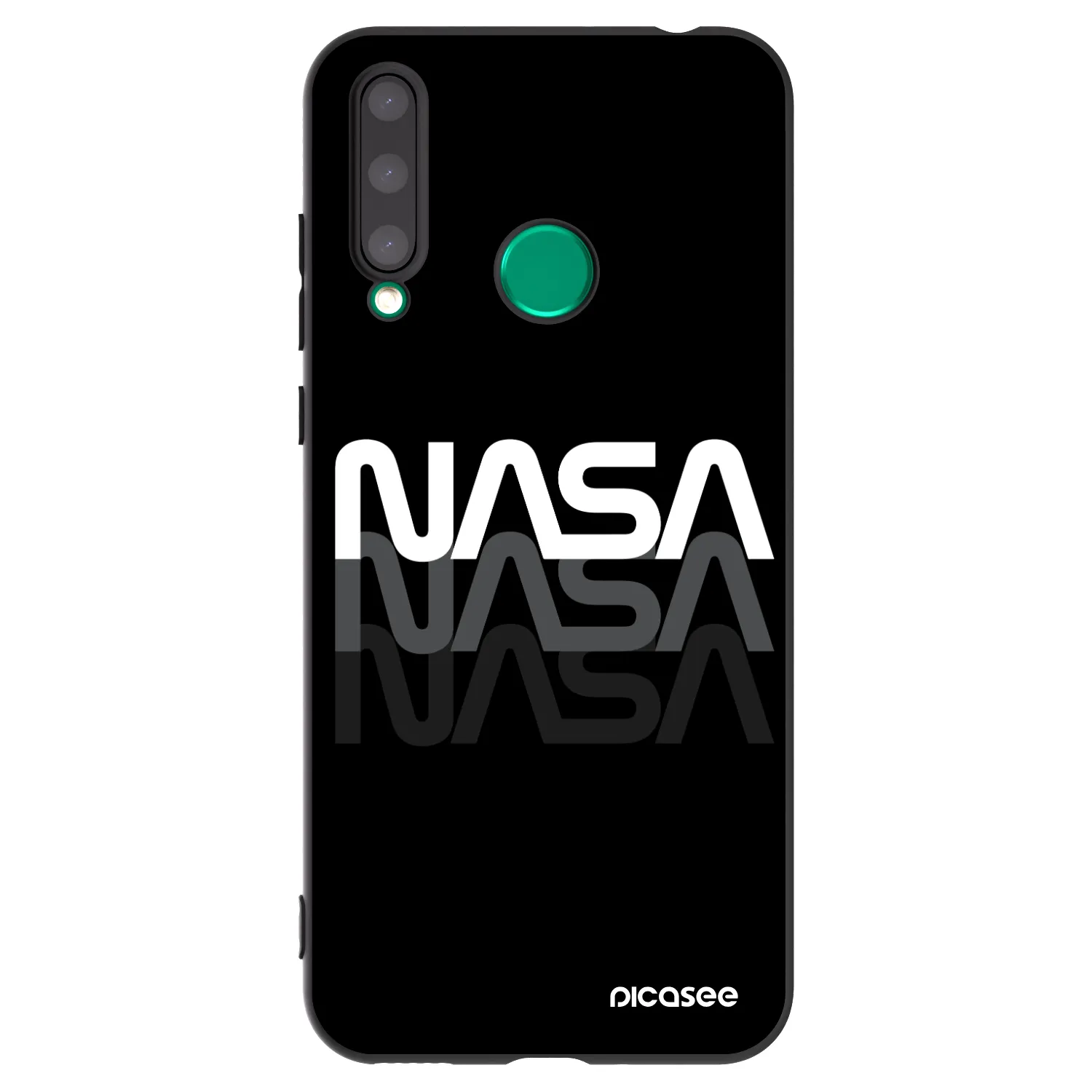 Picasee husă neagră din silicon pentru Honor 20 Lite - NASA Triple