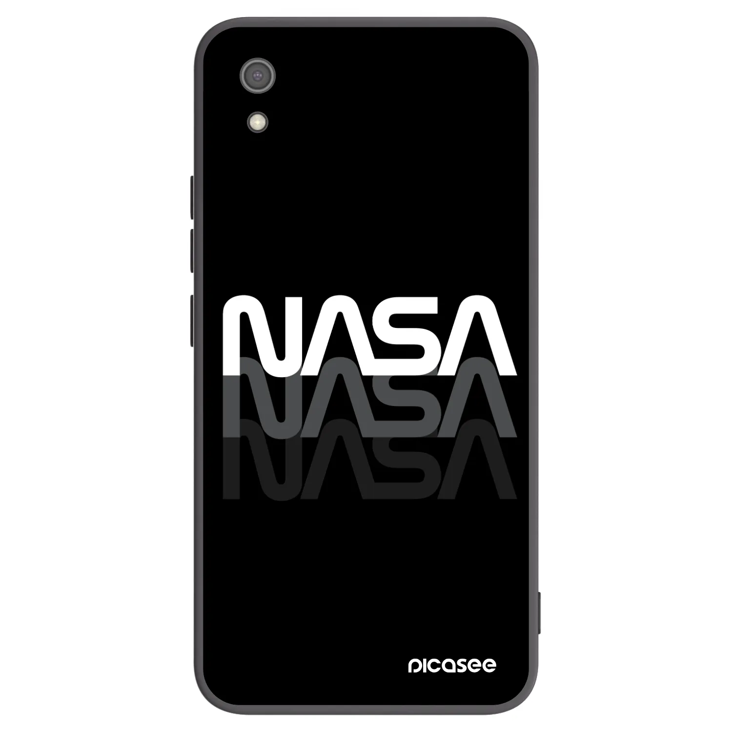 Picasee husă neagră din silicon pentru Xiaomi Redmi 7A - NASA Triple