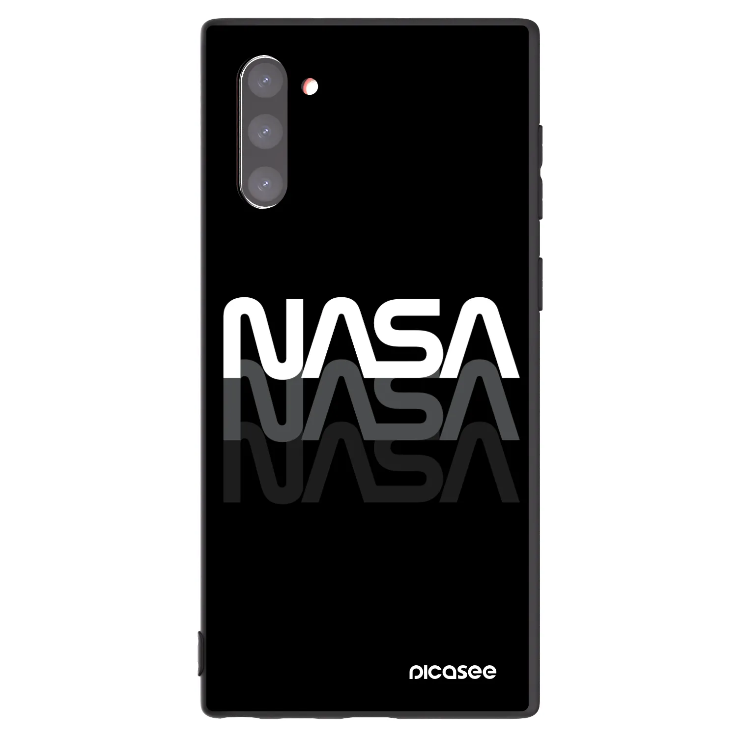Picasee husă neagră din silicon pentru Samsung Galaxy Note 10 N970F - NASA Triple