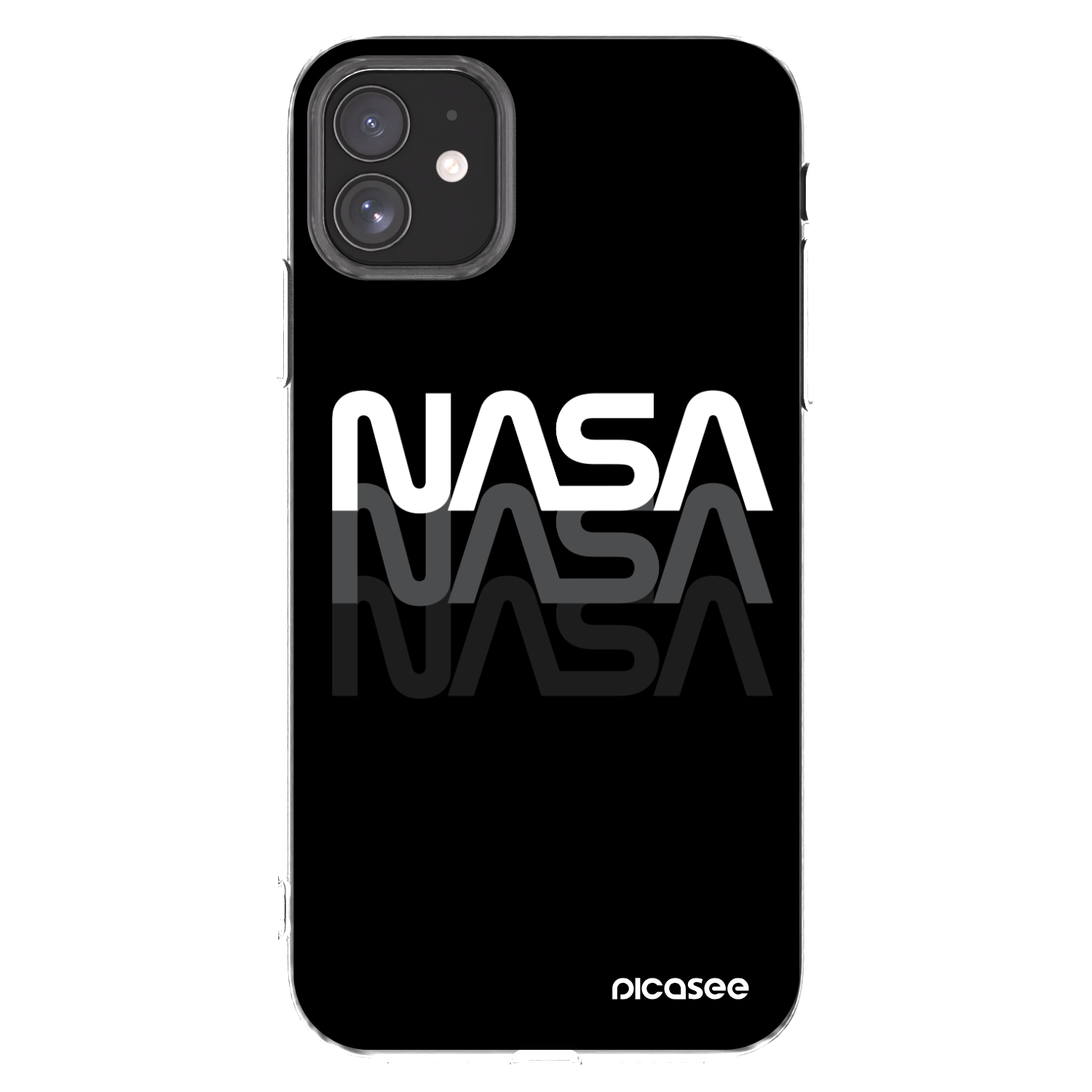 Picasee husă transparentă din silicon pentru Apple iPhone 11 - NASA Triple