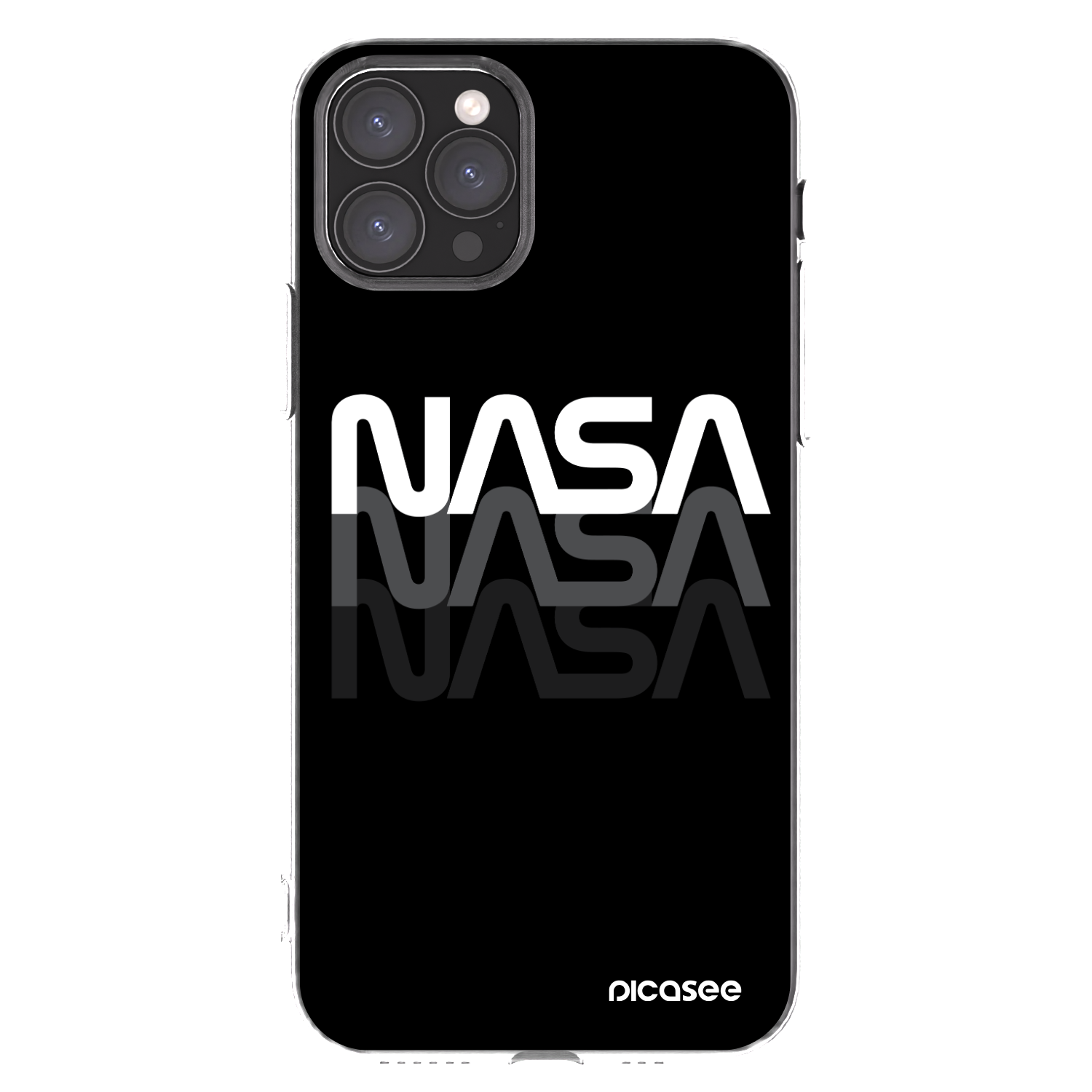 Picasee husă transparentă din silicon pentru Apple iPhone 11 Pro - NASA Triple