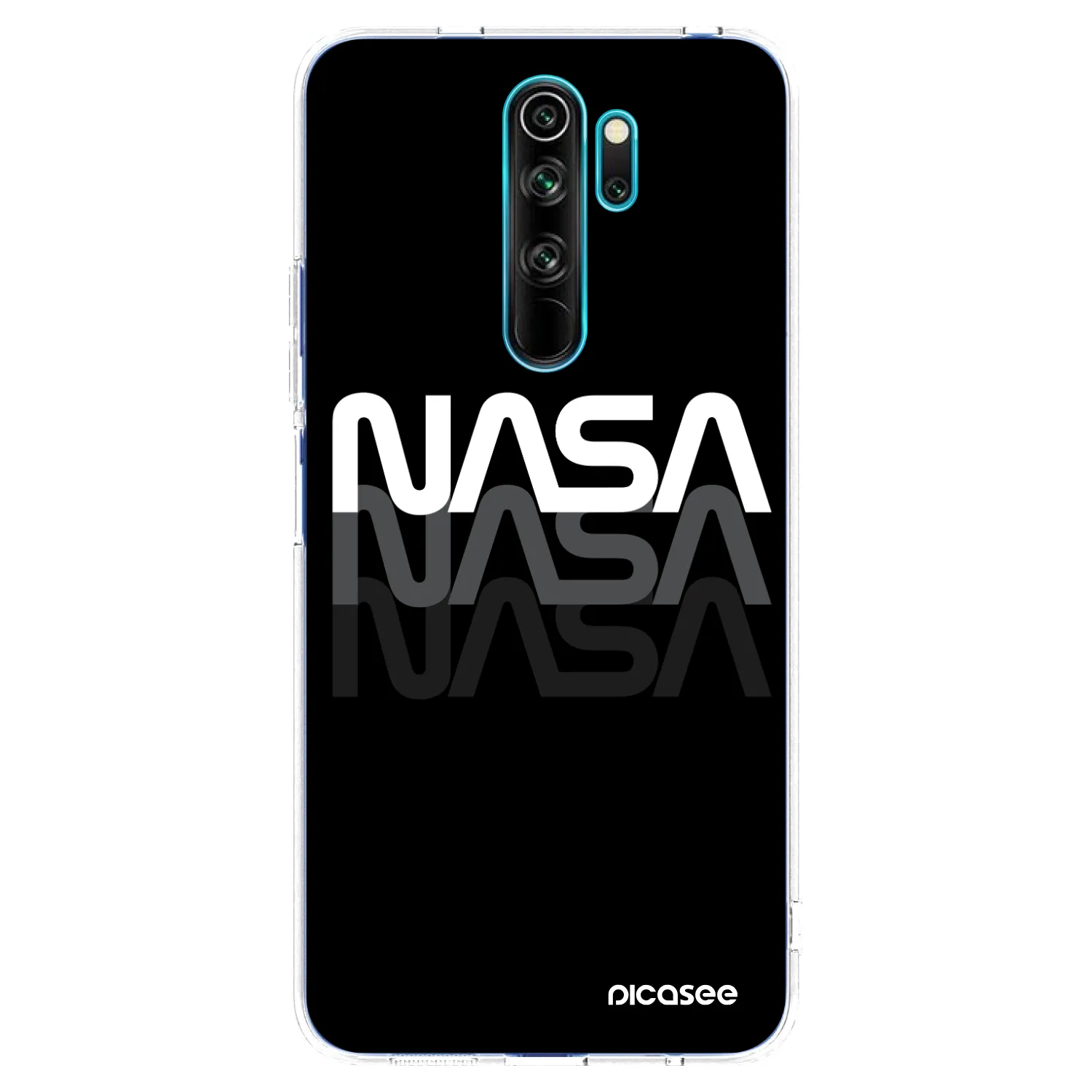 Picasee husă transparentă din silicon pentru Xiaomi Redmi Note 8 Pro - NASA Triple