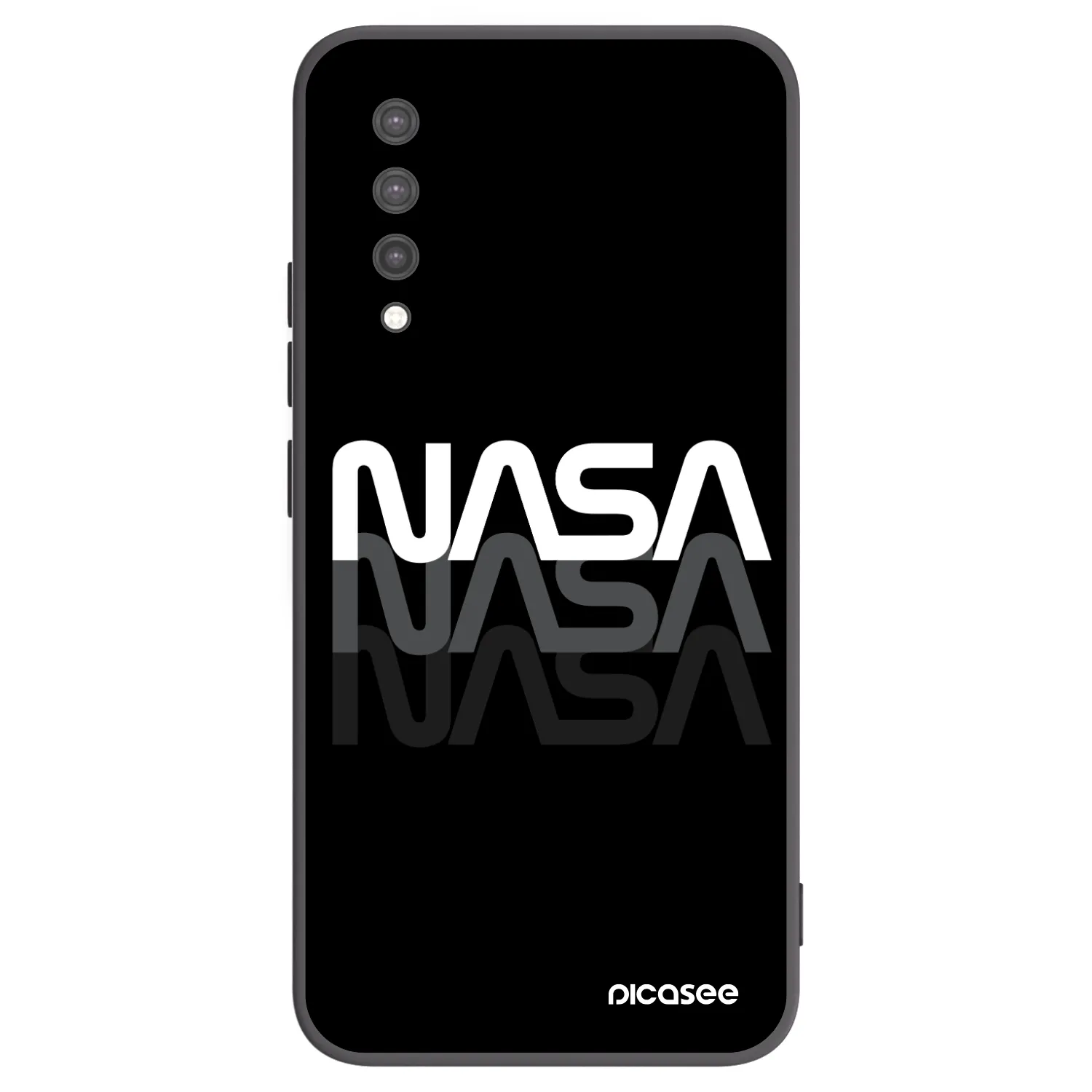 Picasee husă neagră din silicon pentru Xiaomi Mi 9 Lite - NASA Triple