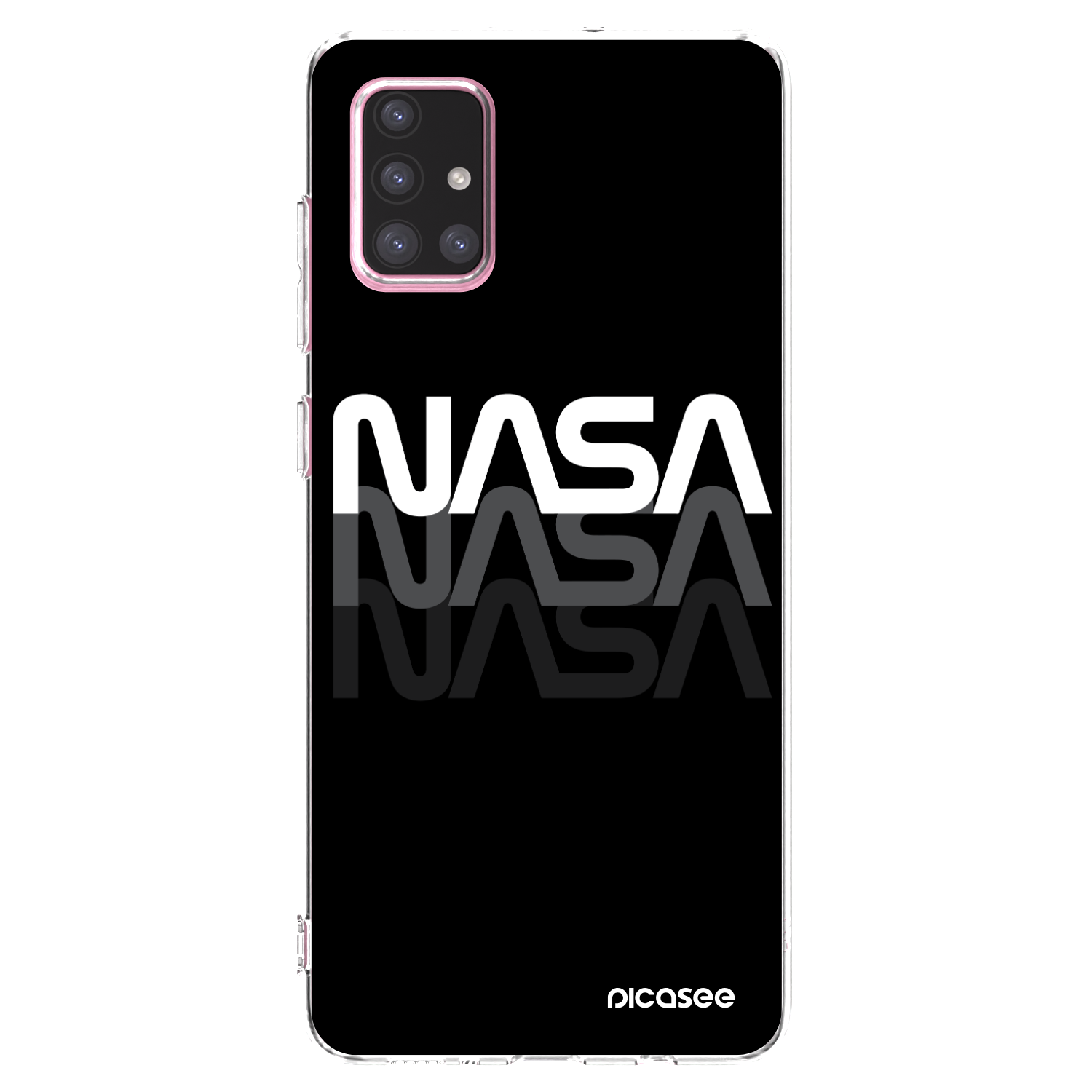 Picasee husă transparentă din silicon pentru Samsung Galaxy A71 A715F - NASA Triple