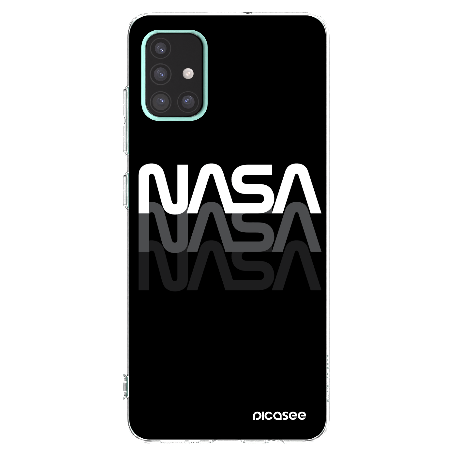 Picasee husă transparentă din silicon pentru Samsung Galaxy A51 A515F - NASA Triple