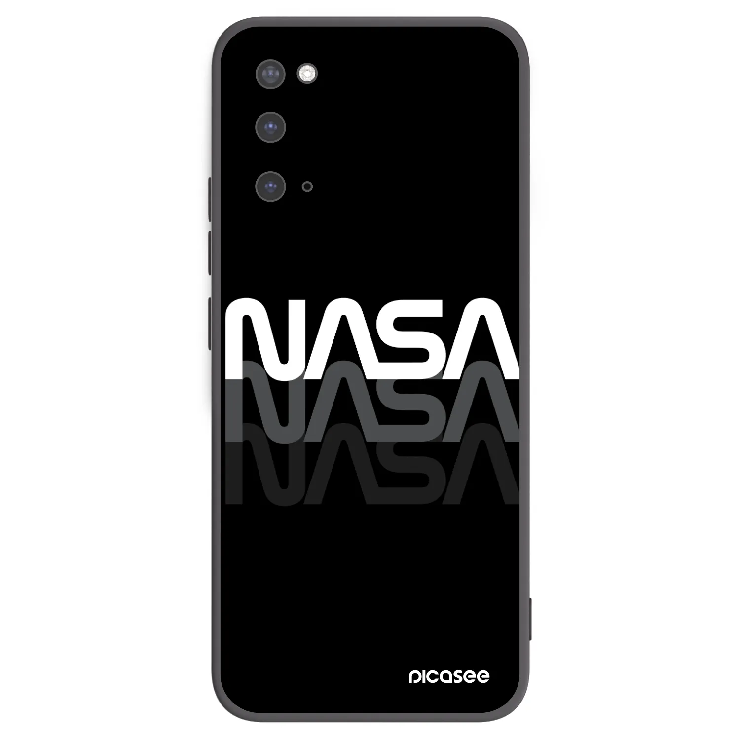 Picasee husă neagră din silicon pentru Samsung Galaxy S20 G980F - NASA Triple