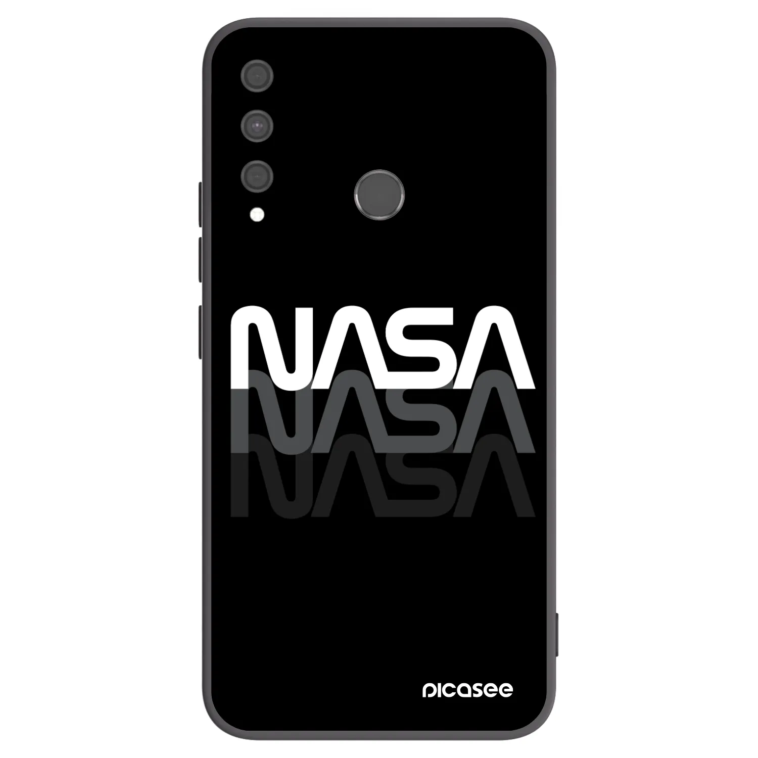 Picasee husă neagră din silicon pentru Huawei P40 Lite E - NASA Triple