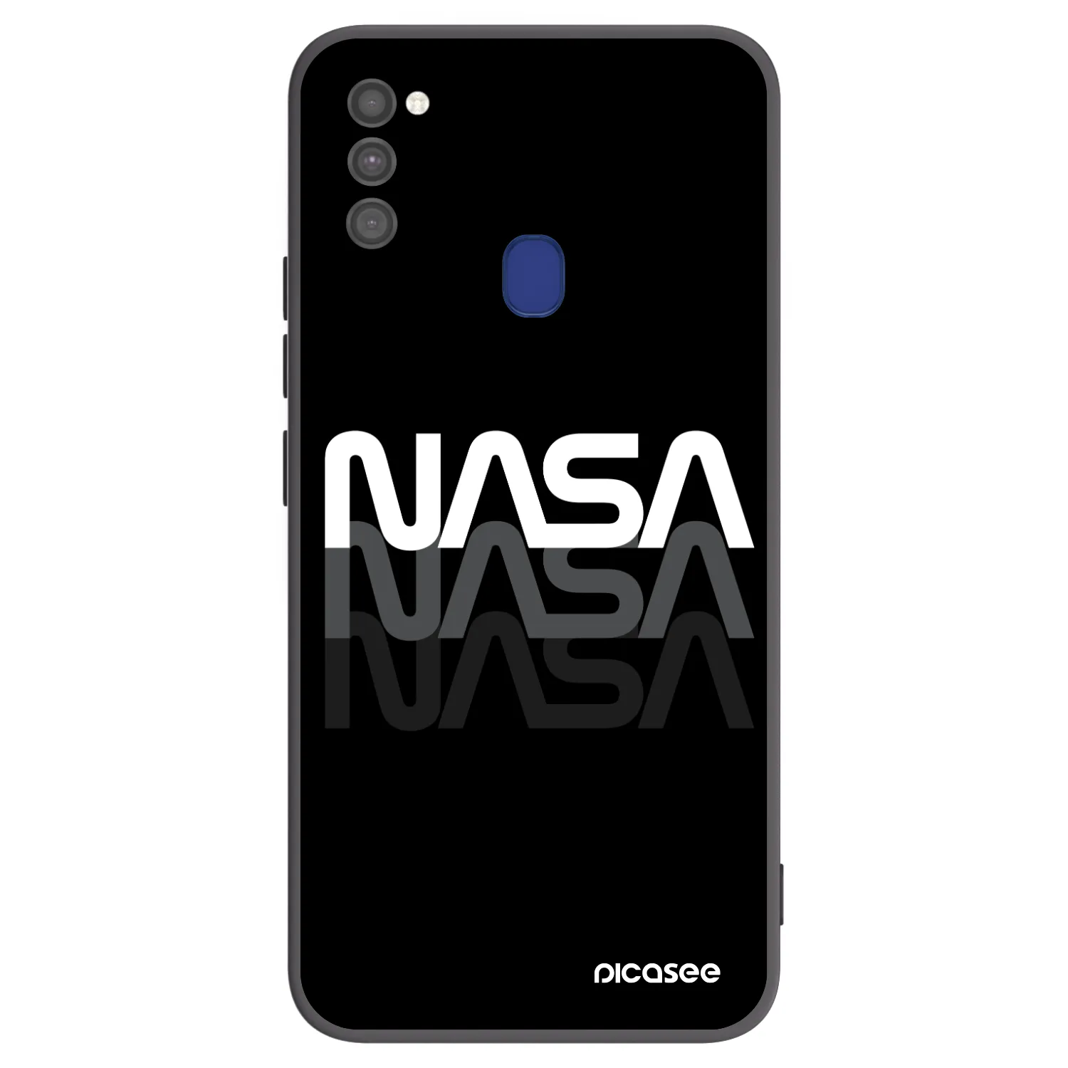 Picasee husă neagră din silicon pentru Samsung Galaxy M21 M215F - NASA Triple