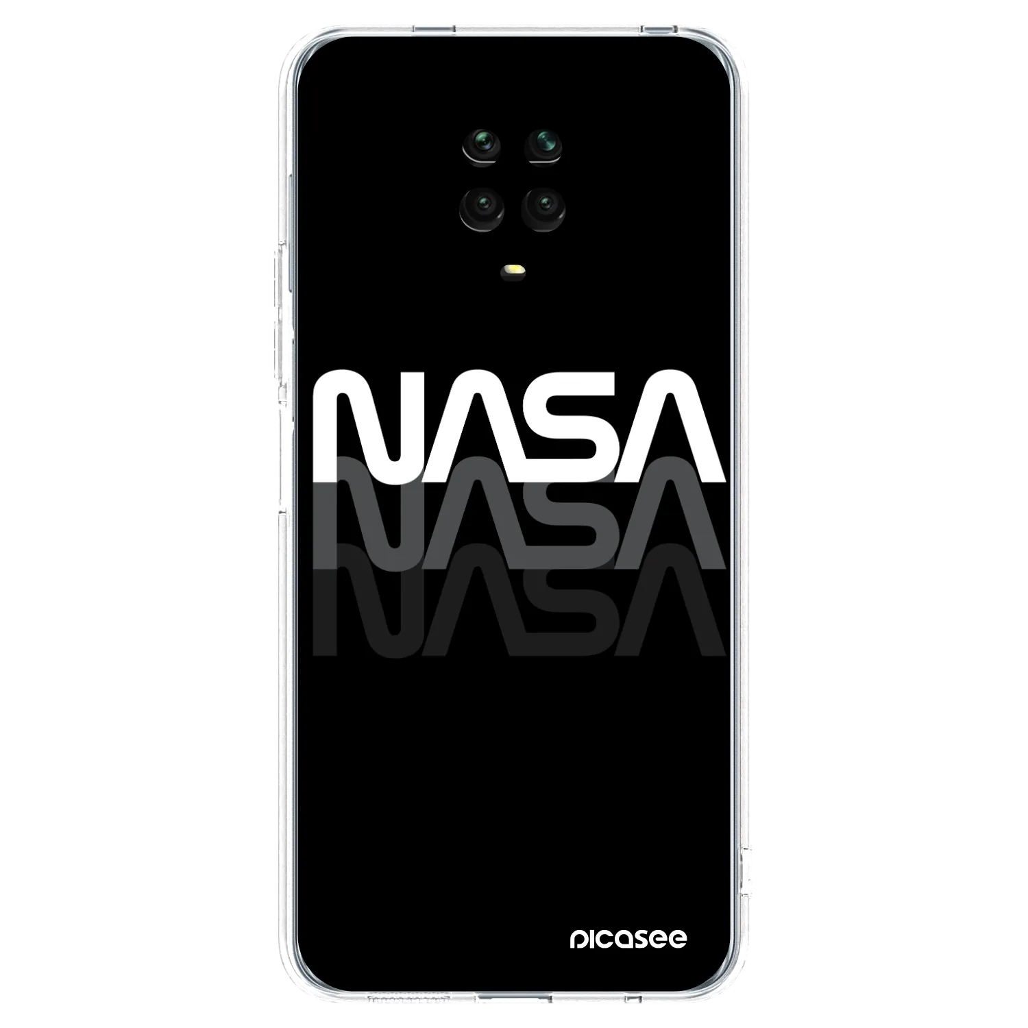 Picasee husă transparentă din silicon pentru Xiaomi Redmi Note 9S - NASA Triple
