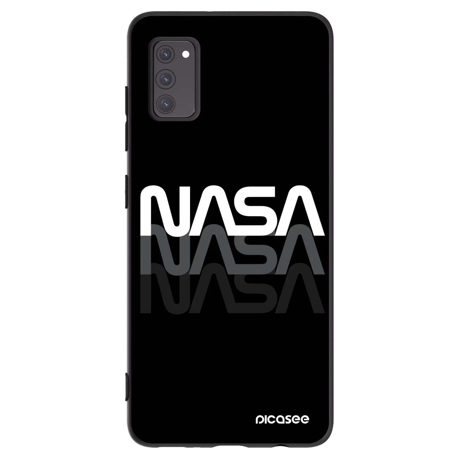 Picasee husă neagră din silicon pentru Samsung Galaxy A41 A415F - NASA Triple