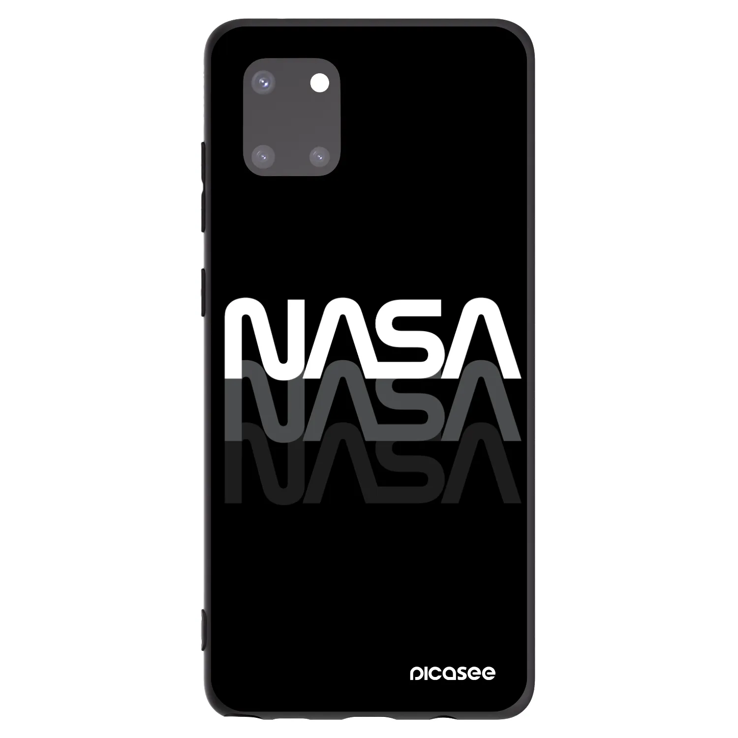 Picasee husă neagră din silicon pentru Samsung Galaxy Note 10 Lite N770F - NASA Triple
