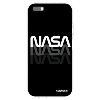 Picasee husă transparentă din silicon pentru Apple iPhone 5/5S/SE - NASA Triple