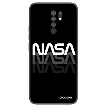 Picasee husă neagră din silicon pentru Xiaomi Redmi 9 - NASA Triple