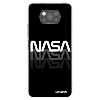 Picasee husă neagră din silicon pentru Xiaomi Poco X3 - NASA Triple