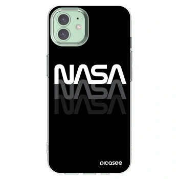Picasee husă transparentă din silicon pentru Apple iPhone 12 - NASA Triple