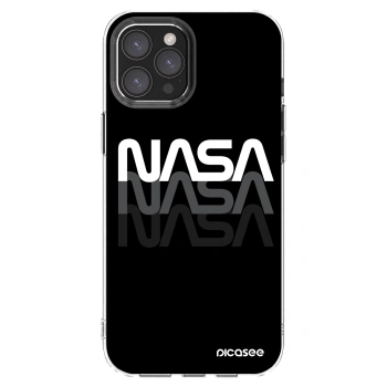 Picasee husă transparentă din silicon pentru Apple iPhone 12 Pro Max - NASA Triple