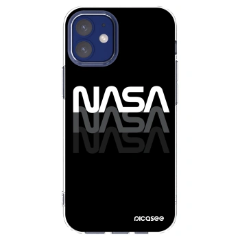 Picasee husă transparentă din silicon pentru Apple iPhone 12 mini - NASA Triple