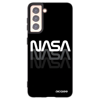 Picasee husă neagră din silicon pentru Samsung Galaxy S21 5G G991B - NASA Triple