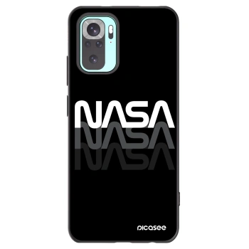 Picasee husă neagră din silicon pentru Xiaomi Redmi Note 10 Pro - NASA Triple